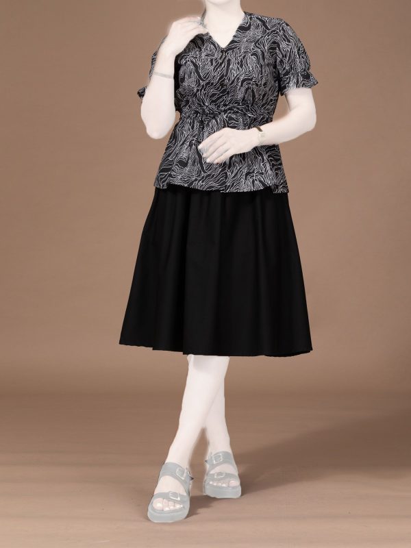 Women's Short Sleeve Cotton Embroidery Shirt Casual Crew Neck Naylor's Burnous - Image 8